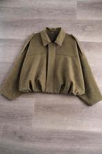 Suede Effect Bomber Jacket, Ophalen of Verzenden, Zo goed als nieuw, Maat 36 (S), Groen