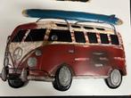 Metalen bus bord rood 110 cm groot VW T1 Look, Ophalen of Verzenden, Nieuw