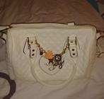 Witte damestas met bedeltjes, Ophalen of Verzenden, Nieuw, Wit, Handtas