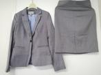 H&M dames colbert met bijpassende rok, maat 36, lichtgrijs, H&M, Nieuw, Ophalen of Verzenden, Maat 36 (S)