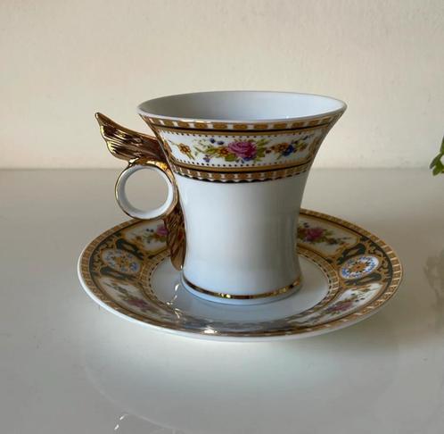 Kop en schotel Supervised by Xie’s, Huis en Inrichting, Keuken | Servies, Zo goed als nieuw, Kop(pen) en/of Schotel(s), Overige stijlen