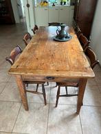 Antieke tafel met 7 stoelen., Ophalen