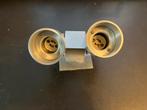 Spot met 2 lichtbronnen - Wand/Plafond, Ophalen, Gebruikt, Metaal