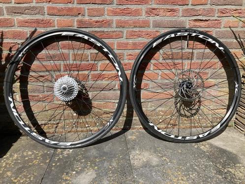 Wielenset Easton XC 622x17c incl. Shimano cassette schijven, Fietsen en Brommers, Fietsonderdelen, Zo goed als nieuw, Racefiets