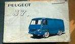 Instructieboekje Peugeot J7, Ophalen of Verzenden