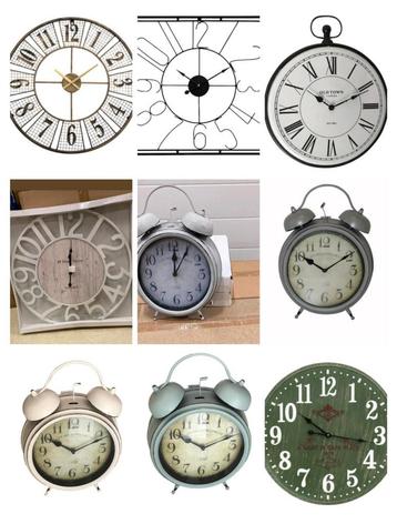 GROTE PARTIJ WANDKLOKKEN+/- 550 STUKS  beschikbaar voor biedingen
