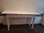 Mooie witte sidetable, Ophalen, 100 tot 150 cm, Zo goed als nieuw, 25 tot 50 cm