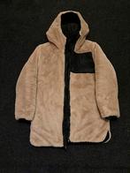 Meisjes reversible jas met imitatiebont, Ophalen of Verzenden, Zo goed als nieuw, Maat 34 (XS) of kleiner, Zwart