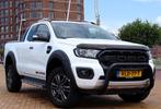 Ford Ranger 2.0 213pk Automaat Wildtrak Navi Leer, Auto's, 4 cilinders, Adaptive Cruise Control, Wit, Diesel