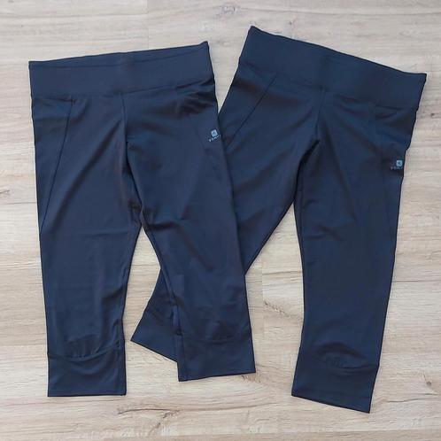 2x Decathlon sport knieleggings stretch zwart mt 42, samen:, Kleding | Dames, Sportkleding, Zo goed als nieuw, Fitness of Aerobics