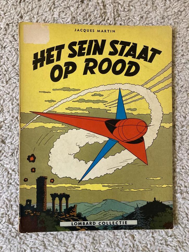 LEFRANC - Het sein staat op rood - 1e druk - 1966 - Lombard, Boeken, Stripboeken, Gelezen, Eén stripboek, Ophalen of Verzenden