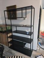 Industriële Boekenkast Zwart Metaal, Huis en Inrichting, Kasten | Boekenkasten, Met plank(en), 100 tot 150 cm, Ophalen of Verzenden