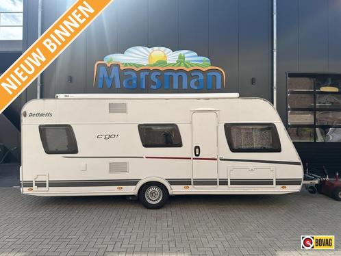 Dethleffs C'Go 535 QSK Zeer compleet, Caravans en Kamperen, Caravans, tot en met 6, Treinzit, Dethleffs, Dwarsbed, Overige, 6 tot 7 meter