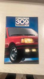 Peugeot 309 GTI folder Nieuw 1987, Ophalen of Verzenden, Zo goed als nieuw, Peugeot