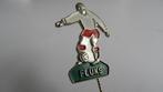Flucks voetbalclub Dordrecht voetbalspeld, Verzamelen, Speldjes, Pins en Buttons, Verzenden, Gebruikt, Sport, Speldje of Pin
