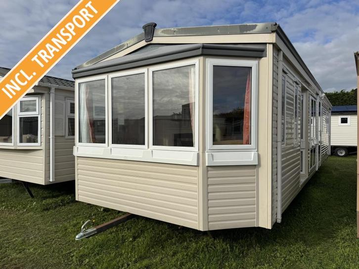 Atlas winterhard chalet elektrisch verwarmd, Caravans en Kamperen, Stacaravans, tot en met 4