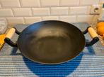 Ijzere wokpan, Ophalen of Verzenden, Zo goed als nieuw, Gietijzer, Wok