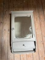 Antieke Spiegelkast met orgineel glas, Ophalen of Verzenden