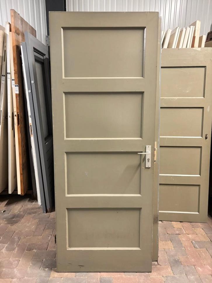 15 stuks massieve Bruynzeel 4-vaks paneeldeur 211.5 x 83 cm, Doe-het-zelf en Verbouw, Deuren en Horren, Gebruikt, Binnendeur, 200 tot 215 cm