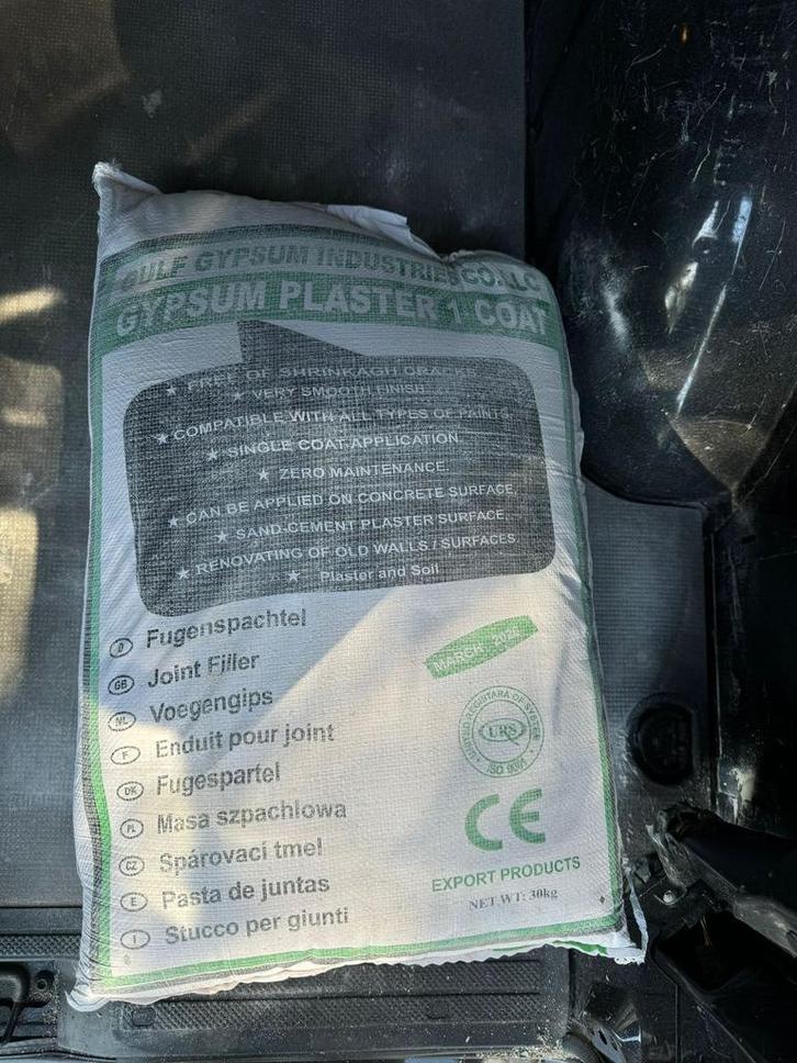 Voegengips - Gypsum Plaster, Doe-het-zelf en Verbouw, Overige Doe-het-zelf en Verbouw, Zo goed als nieuw, Ophalen