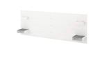 IKEA Nordli Hoofdeinde Hoofdbord Wit met Hangbakjes, Ophalen, Overige materialen, Wit, Tweepersoons