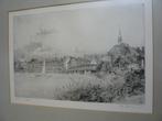 Ets / Litho 90/150 stad aan de Moezel Rijn? 48x40cm, Ophalen