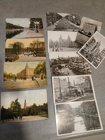 11 aanzichtkaarten van Amsterdam. beschikbaar voor biedingen