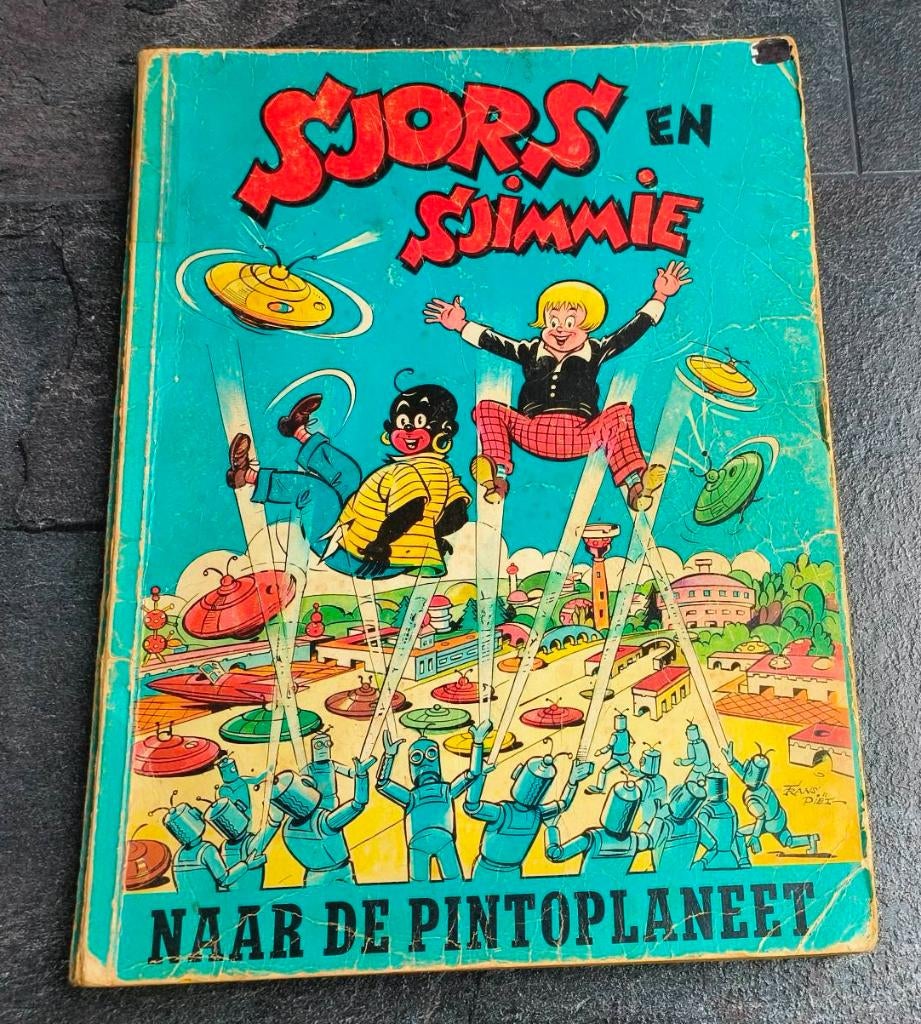 Sjors en Sjimmie naar de Pintoplaneet 18, Gelezen, Eén stripboek, Diverse auteurs, Ophalen of Verzenden