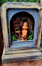 Oud/Klein/Altaarkastje/Pronkkastje/Vitrine/Gedenkkastje, Antiek en Kunst, Ophalen of Verzenden