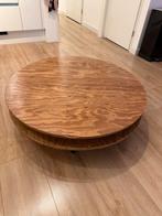 Zelfgebouwde salontafel (100x30), Huis en Inrichting, Ophalen, Gebruikt, Rustiek, Rond
