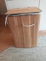 60hgx40bx30d Wasmand bamboe met stoffen binnenzak sfeermaker, Huis en Inrichting, Ophalen of Verzenden, Zo goed als nieuw, Bruin