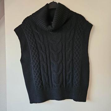 K-Design zwarte spencer dames gebreid maat M/L beschikbaar voor biedingen