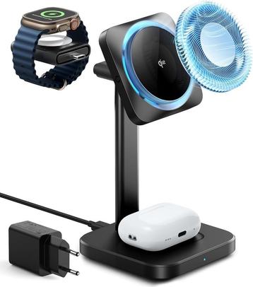 2x ESR Qi2 3-in-1 Wireless Charging Station with Apple Watch beschikbaar voor biedingen