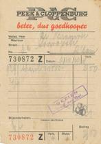 Kassabon 1941 Peek & Cloppenburg, Ophalen of Verzenden, Overige typen