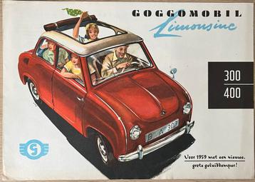 1959 Goggomobil Limosine 300/400  autofolder beschikbaar voor biedingen