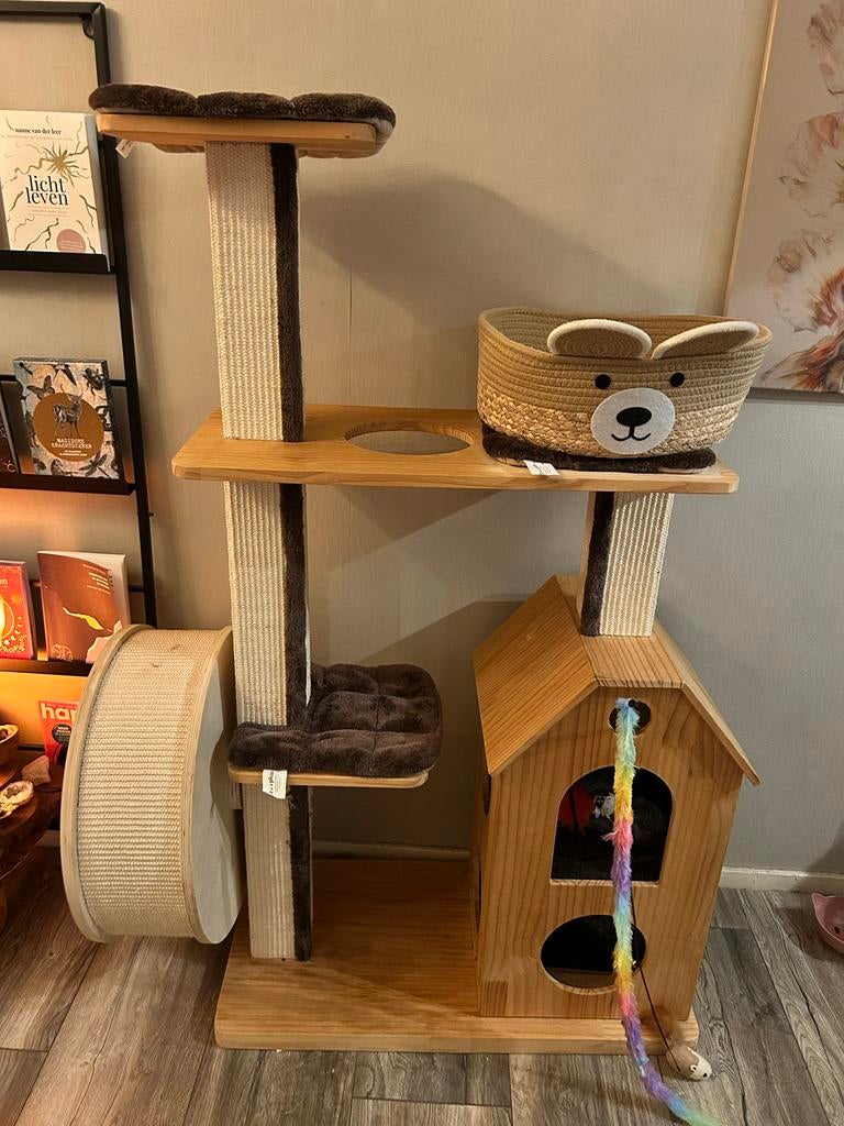 Krabpaal met Rad Kitten/Katten, Dieren en Toebehoren, Ophalen, Zo goed als nieuw, Krabpaal