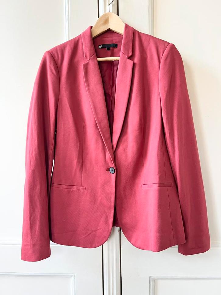 WE jasje colbert prachtige roze/rode kleur, maat L/40, Kleding | Dames, Jasjes, Kostuums en Pakken, Zo goed als nieuw, Jasje, Maat 38/40 (M)