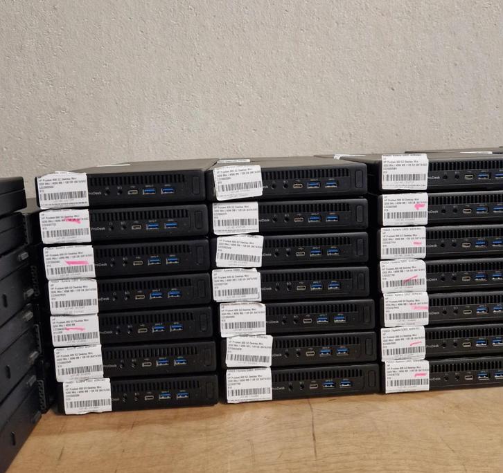 SALE!! Mini desktop pc i5 of i7 + W11 Pro v.a. €149 + 1jr Ga, Computers en Software, Desktop Pc's, Refurbished, 3 tot 4 Ghz, SSD