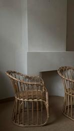 3 Bamboe Eetkamerstoelen Tinek Home. Prijs per stuk, Huis en Inrichting, Ophalen, Zo goed als nieuw, Bruin