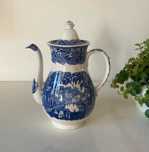 Mason’s Vista koffiepot blauw, Antiek en Kunst, Antiek | Servies los, Ophalen of Verzenden