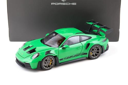 1:18 Porsche 911 992 GT3 RS Python Green 2022 Norev Dealer, Hobby en Vrije tijd, Modelauto's | 1:18, Nieuw, Auto, Norev, Ophalen of Verzenden