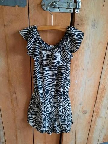 Hema Zebra Zomer Jumpsuit Maat 110-116 beschikbaar voor biedingen