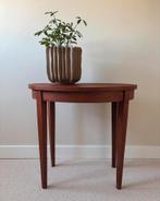 Antieke ovalen Bijzettafel, Huis en Inrichting, Tafels | Sidetables, Ophalen, Gebruikt, Minder dan 50 cm, Ovaal