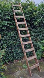 oude houten ladder, Ophalen, Gebruikt, Ladder, 2 tot 4 meter