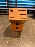 Zwilling Messenblok Hout - Leeg, Huis en Inrichting, Ophalen of Verzenden, Zo goed als nieuw