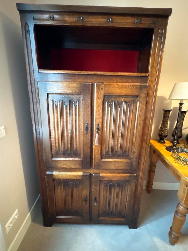 Antieke Eikenhouten Kast, Antiek en Kunst, Antiek | Meubels | Kasten, Ophalen of Verzenden