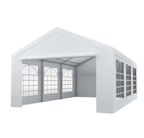 Partytent huren | wit 4x6m | Inclusief opbouw & afbouw, Hobby en Vrije tijd, Feestartikelen | Verhuur, Nieuw, Verjaardag, Ophalen