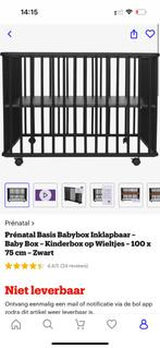 Box 100 x75 cm op wieltjes en inklapbaar inclusief matras, Kinderen en Baby's, Traphekjes, Ophalen of Verzenden, Zo goed als nieuw