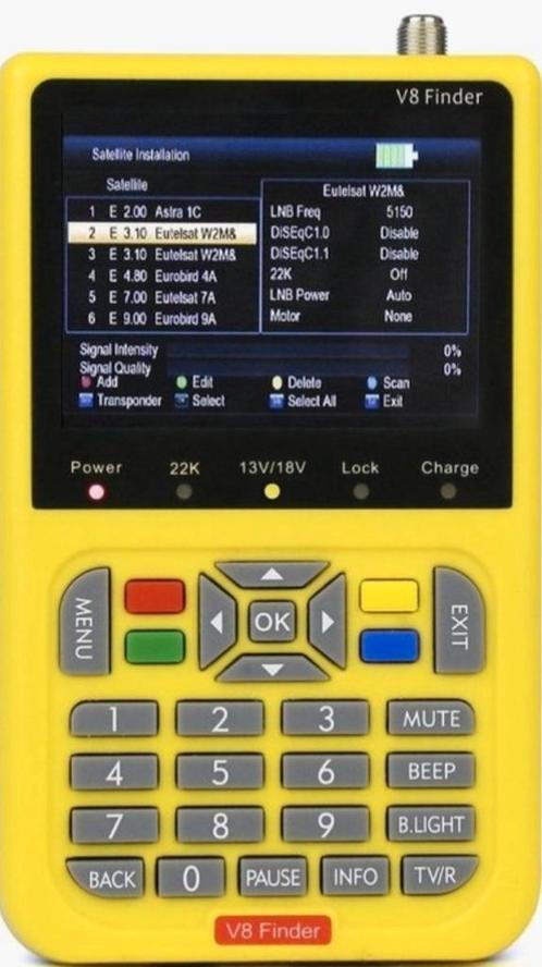 Freesat V8 satelliet finder Digitale satellietzoeker DVB 2, Telecommunicatie, Antennes en Masten, Zo goed als nieuw, Antenne, Ophalen of Verzenden