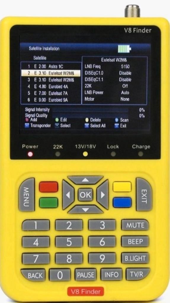 Freesat V8 satelliet finder Digitale satellietzoeker DVB 2, Telecommunicatie, Antennes en Masten, Zo goed als nieuw, Antenne, Ophalen of Verzenden